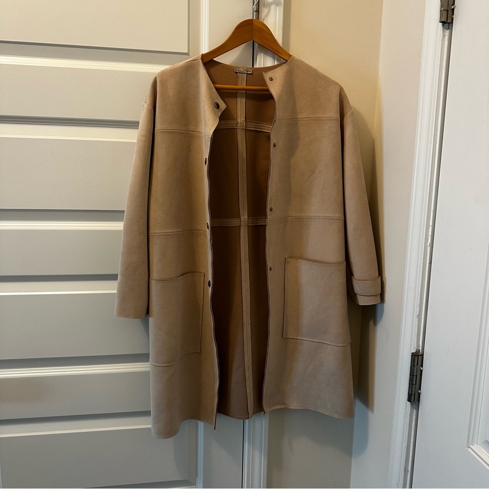 Zara Elegant Tan Women's Coat